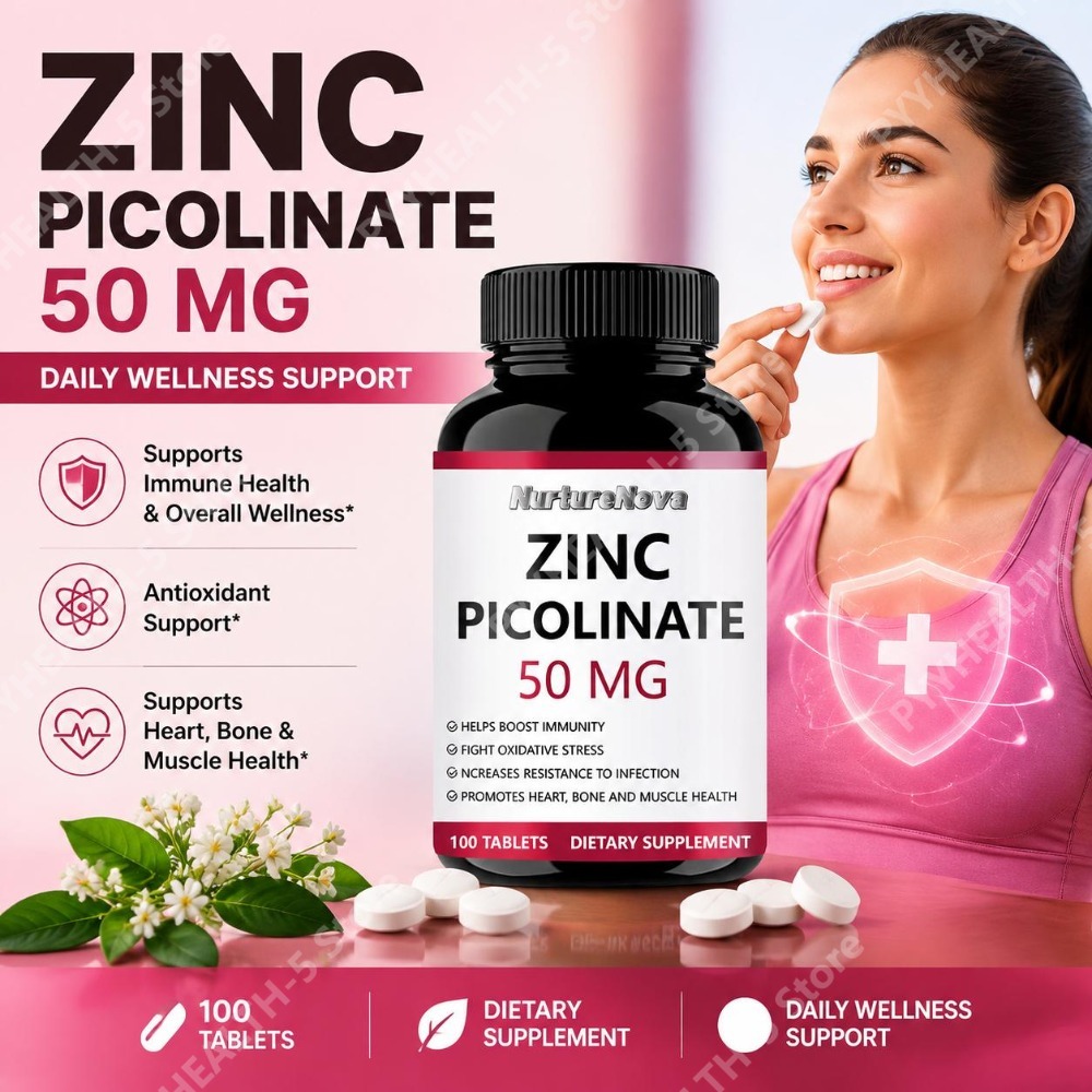 Zinc Supplement 50Mg - Comprimés de picolinate de zinc pour