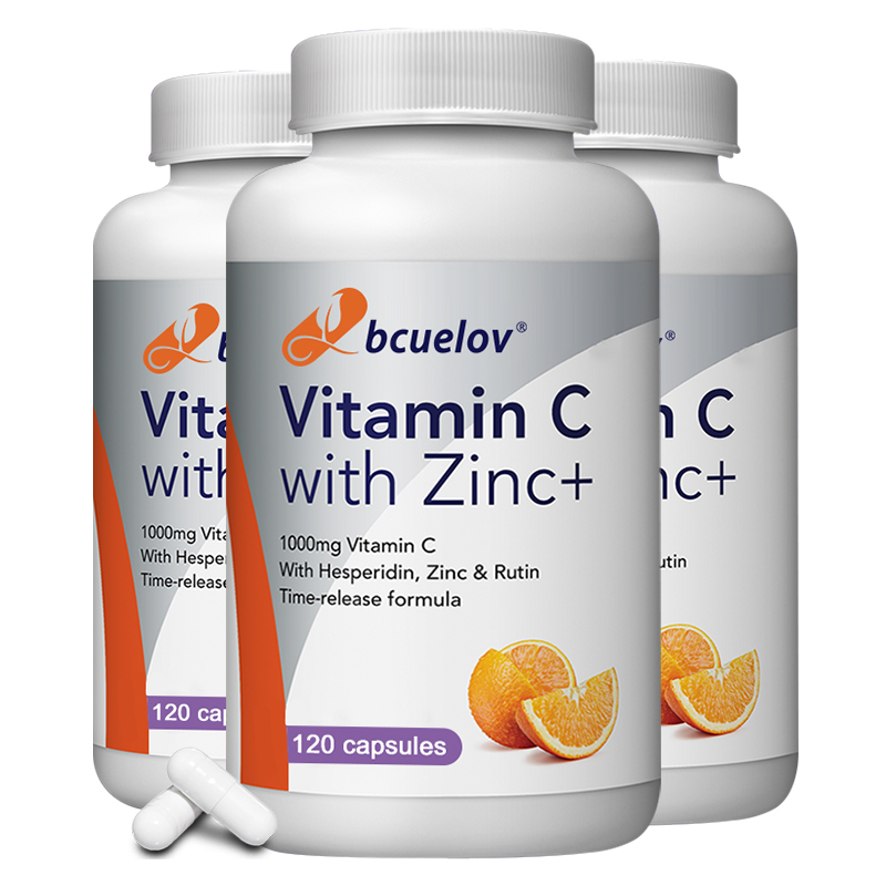 Zinc Supplement 50Mg - Capsules de vitamine C + zinc
