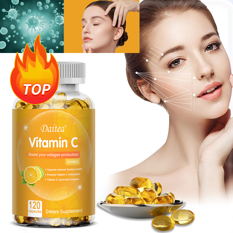 Zinc Supplement 50Mg - Capsules de vitamine C 2000 mg