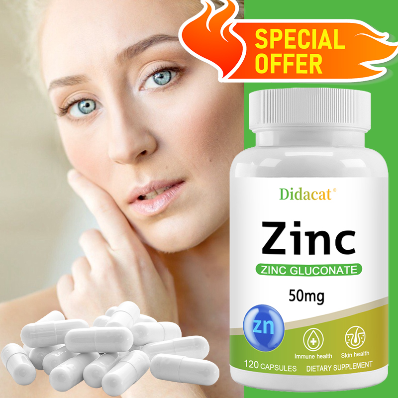 Zinc Supplement 50Mg - Capsules de Gluconate de Zinc 50MG,