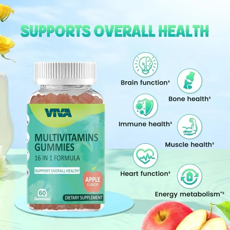 Multivitamin Gummy Adult - Gommes multi-vitamines 16 en 1, vitamines