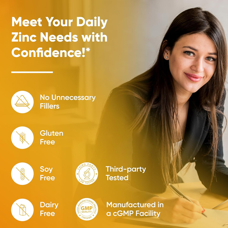 Capsules de zinc pur de qualit - Zinc Supplement 50Mg avis et prix
