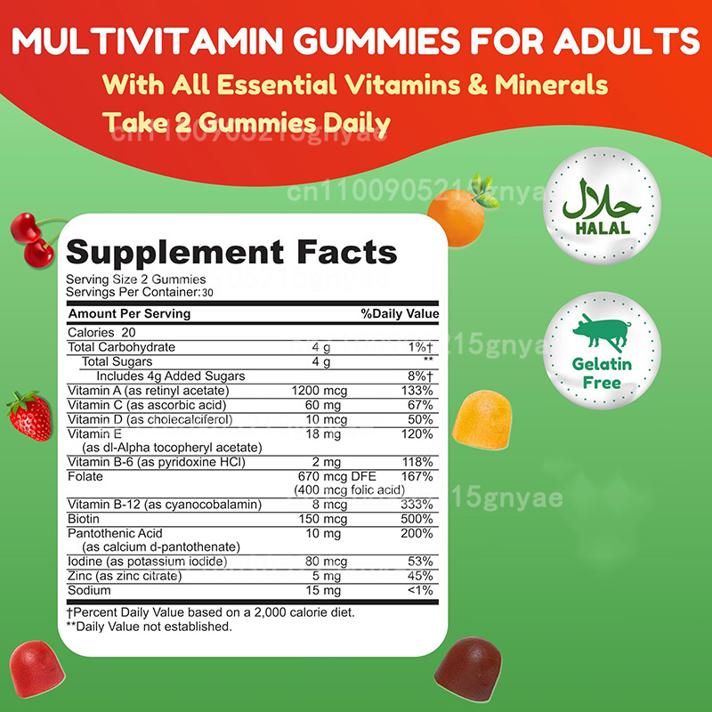 Gummies multivitamines quotidi - Multivitamin Gummy Adult avis et prix