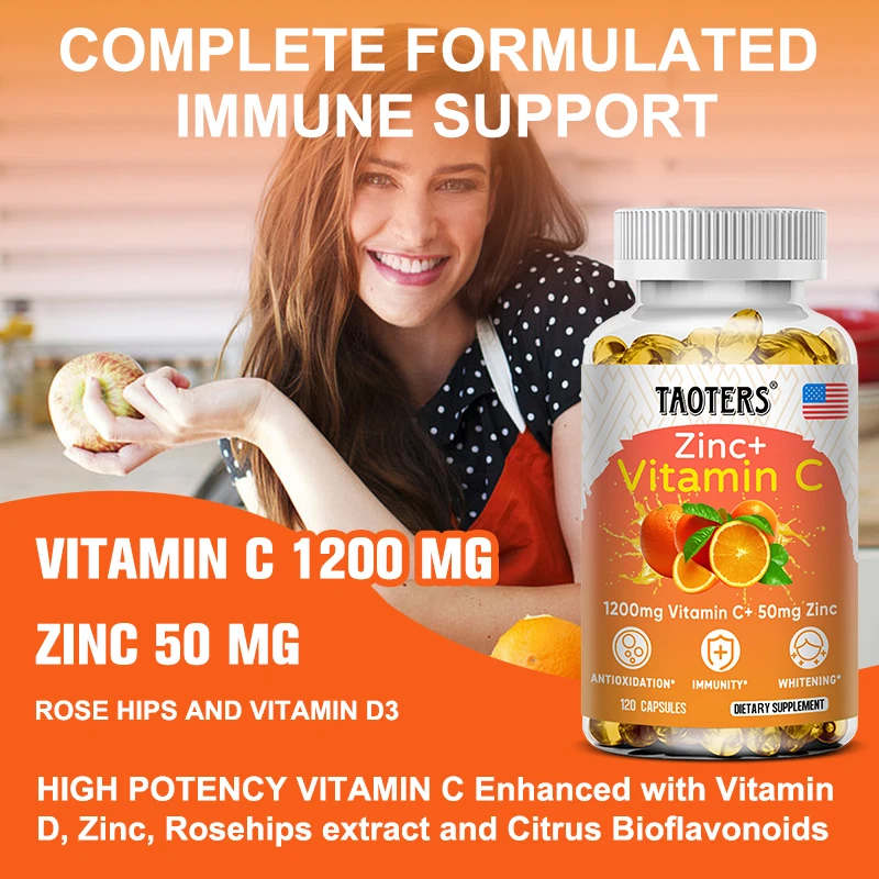 Taoters Supplément Vitamine C  - Zinc Supplement 50Mg avis et prix