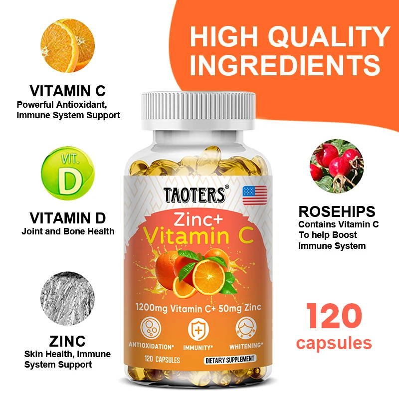 Taoters Supplément Vitamine C  - Zinc Supplement 50Mg avis et prix
