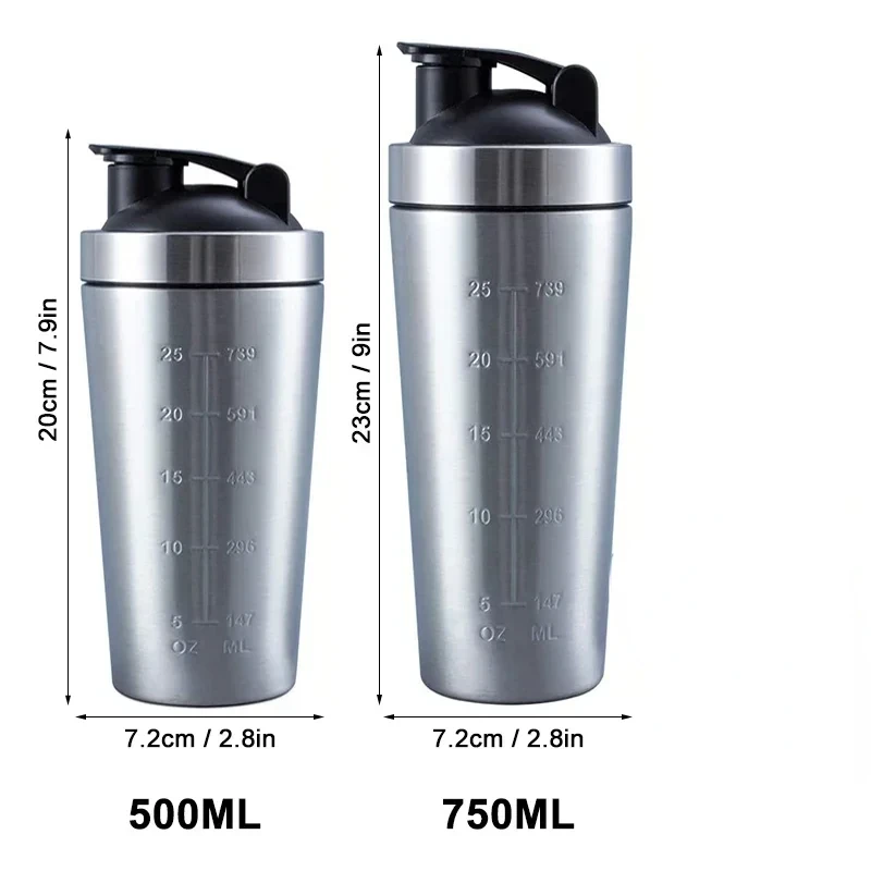Gourde shaker en acier inoxyda - Nutrition In Fitness avis et prix
