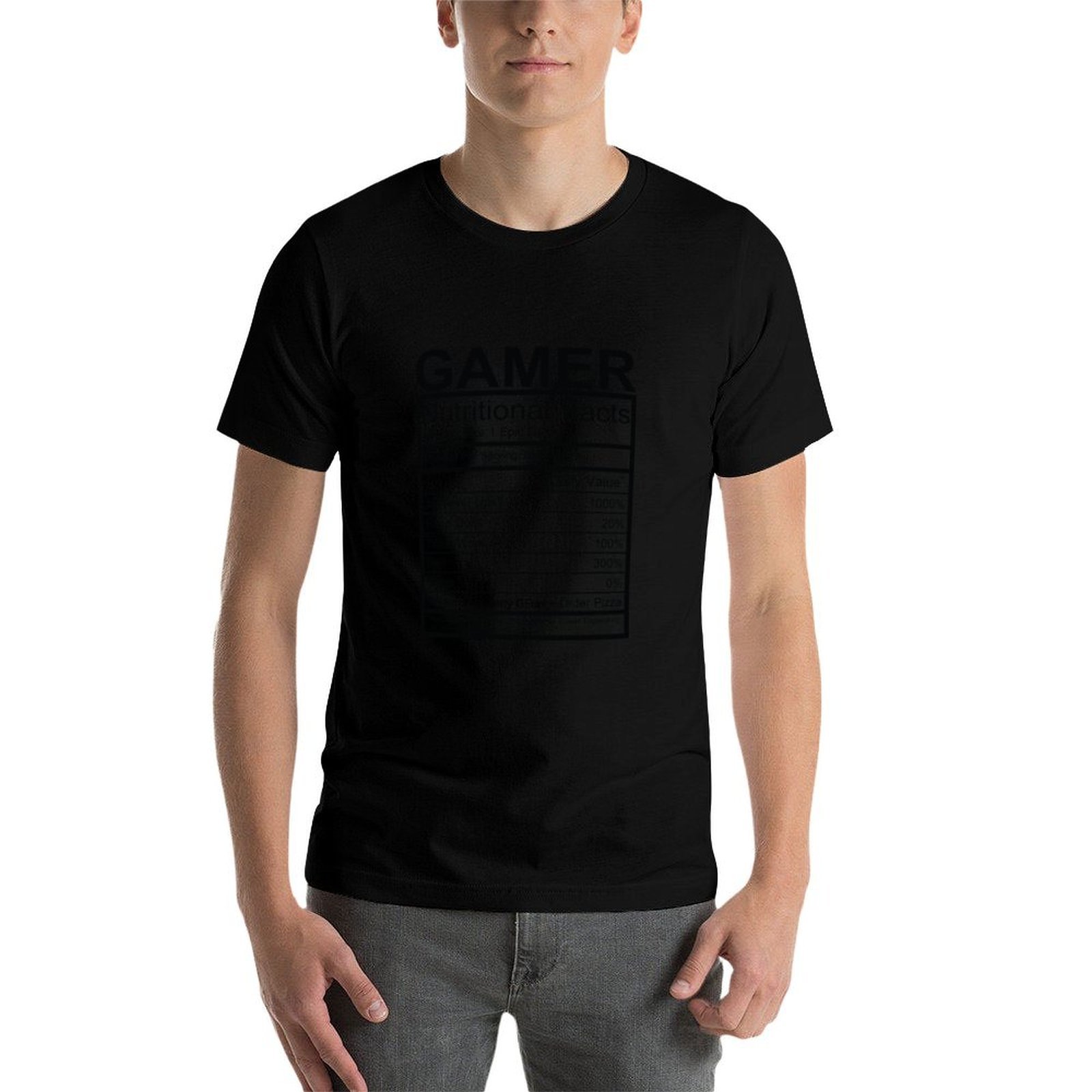T-shirt Gamer avec tableau des - Nutrition In Fitness avis et prix