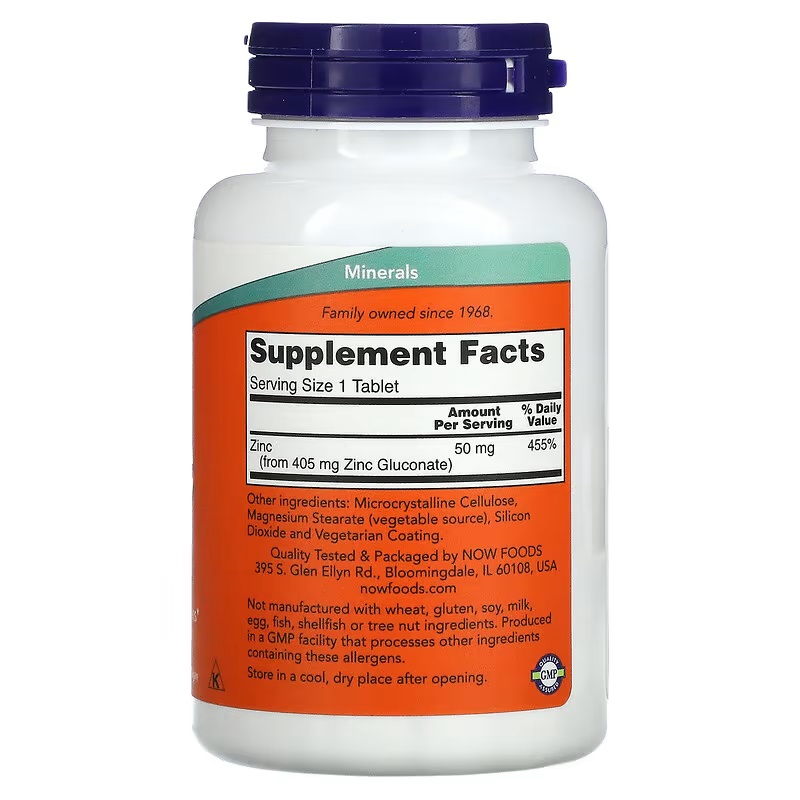 Les comprimés du gluconate de  - Zinc Supplement 50Mg avis et prix