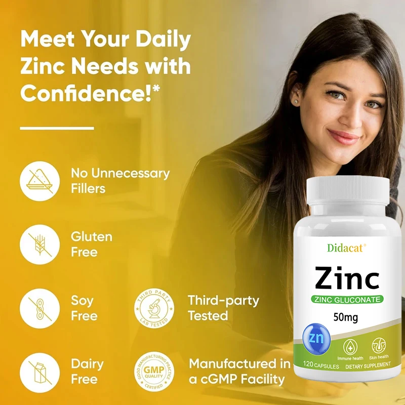 Zinc 50 mg-avec gluconate de z - Zinc Supplement 50Mg avis et prix