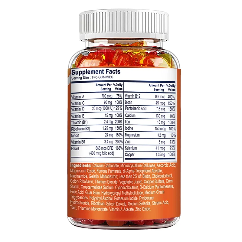 Gummies multivitamines pour fe - Multivitamin Gummy Adult avis et prix